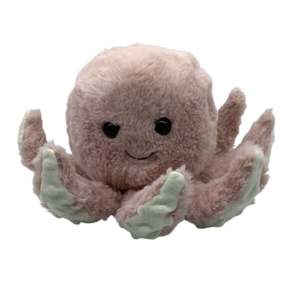 Pink & White Octopus Plush Cuddly Soft Toy Stuffed Animal 1616 Holdings - Picture 1 of 6